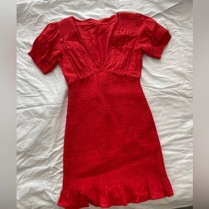 Free People red dress.